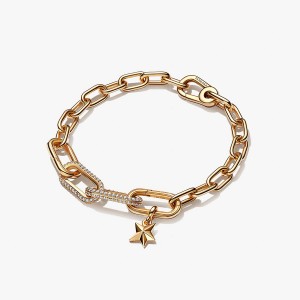 Gold Pandora Link Bracelets | FNKU62475