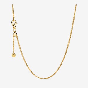 Gold Plated Pandora Curb Charm Pendants | RVYM29806