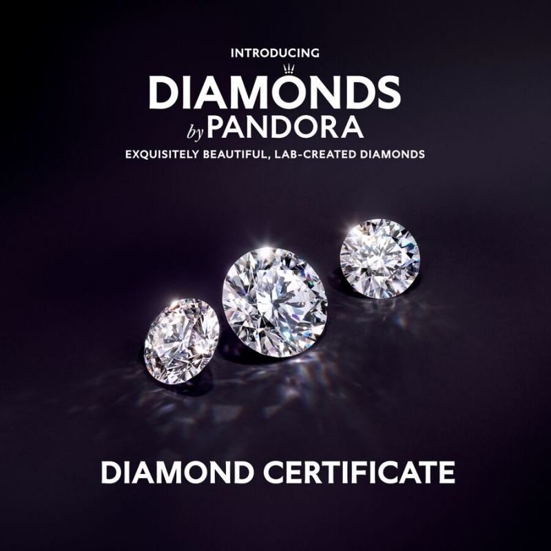 Gold Pandora Brilliance Lab-created 0.25 ct tw Diamond Bangle Bangles | EZBF42601