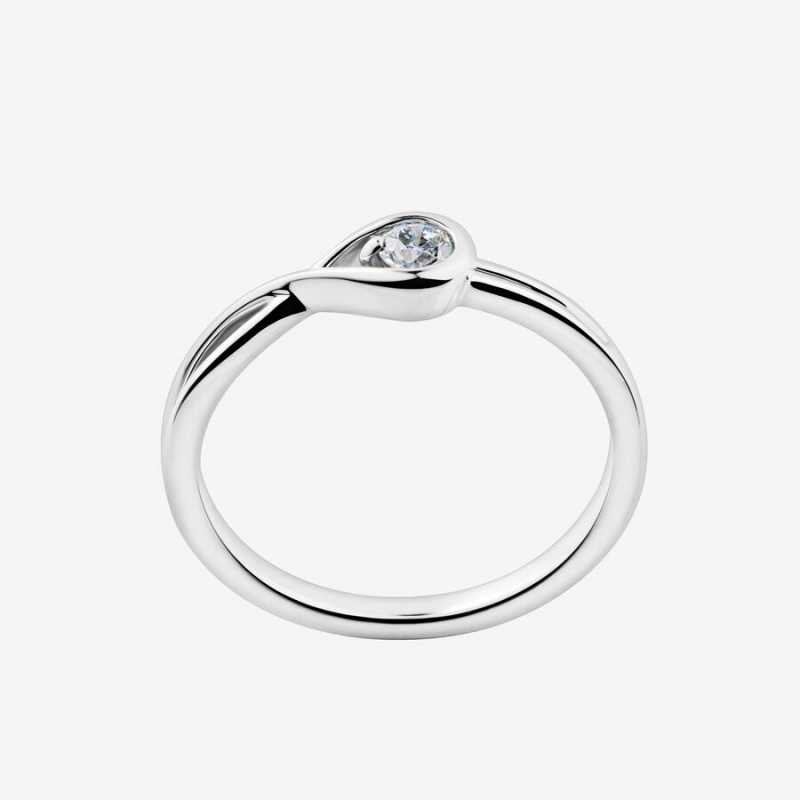 Sterling Silver Pandora Brilliance 0.15 ct tw Rings | EFYQ02945