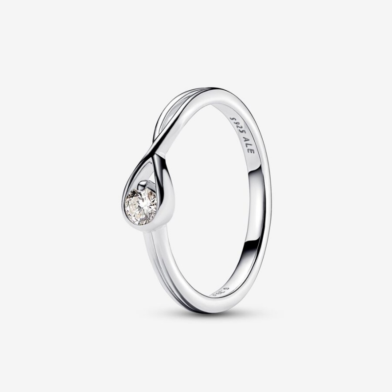 Sterling Silver Pandora Brilliance 0.15 ct tw Rings | EFYQ02945