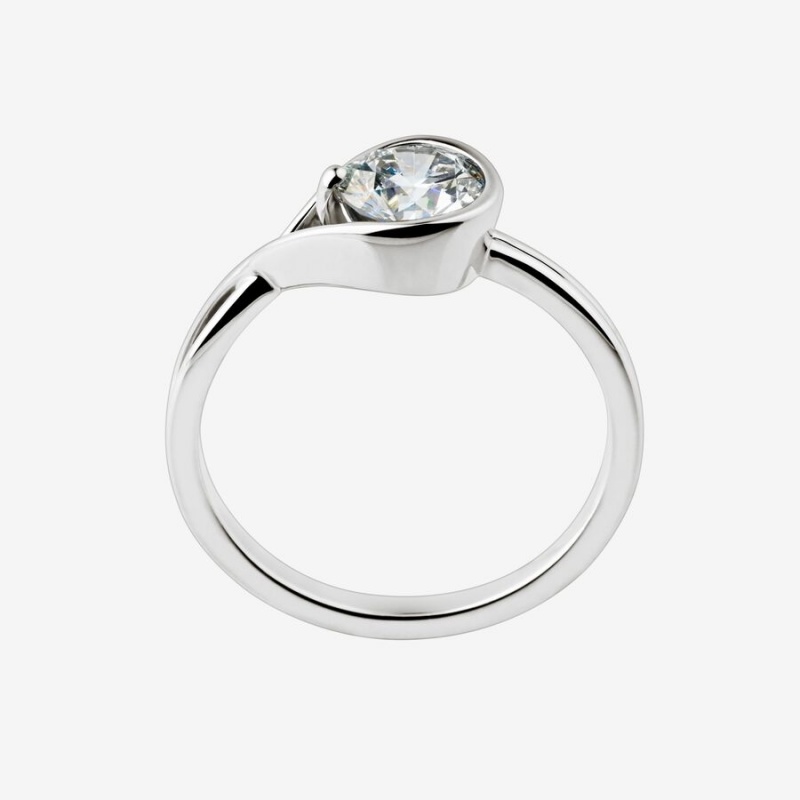 White Gold Pandora Brilliance 1.00 ct tw Lab-Created Diamond Rings | ULNF63092